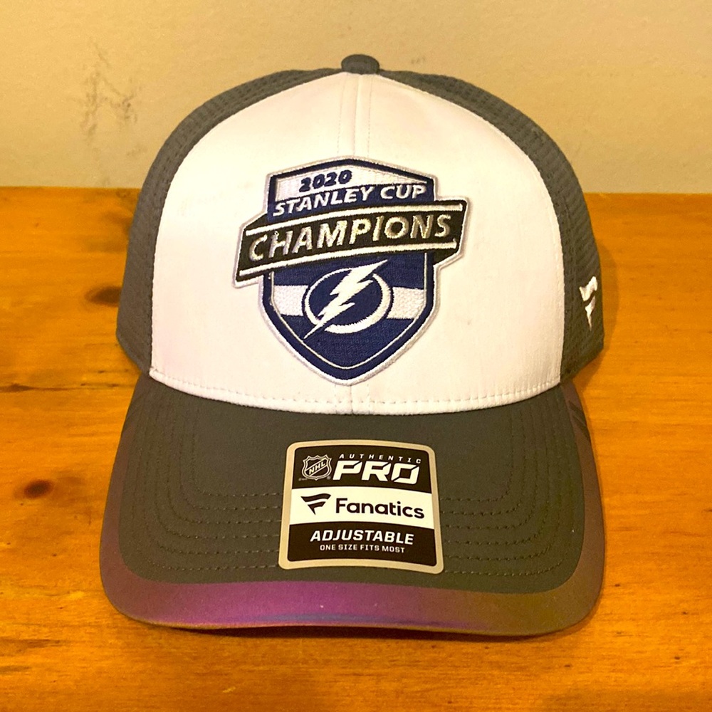 Men's NHL 2020 Stanley Cup Champions Men's Tampa Bay Lightning Adjustable Hat